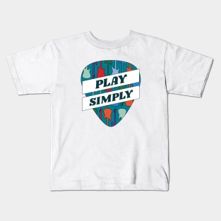 Play Simply Guitar Pick Kids T-Shirt